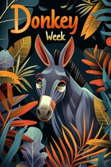 illustration with text to commemorate Donkey Week