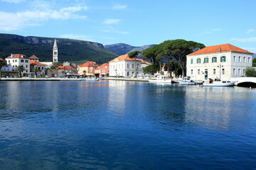Fototapeta na wymiar lovely view on Jelsa, island Hvar, Croatia