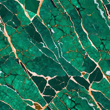 Green Emerald Marble Seamless Pattern