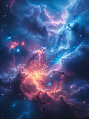 Obraz na płótnie Canvas Starry Galaxy Celestial Wallpaper