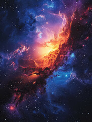 Starry Galaxy Celestial Wallpaper