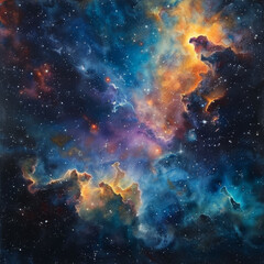 Stellar Nebulae Celestial Harmony