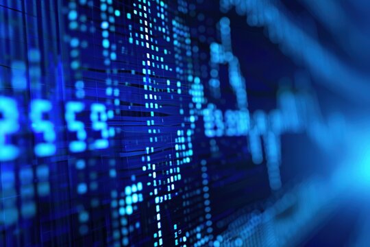 stock market blue loopable business background