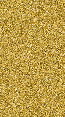 Gold hearts scattered on black background.