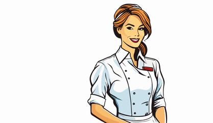 Professional Waitress Serving in Restaurant