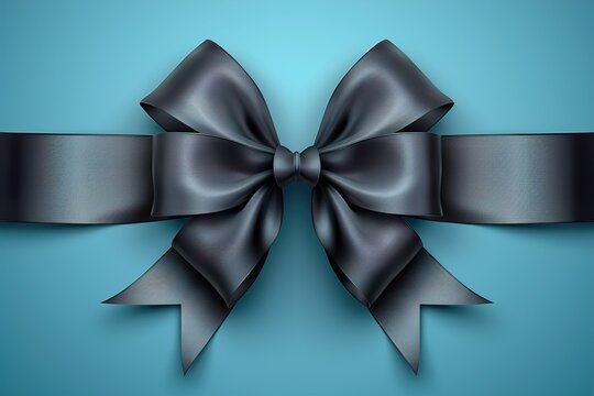 Realistic gray ribbon. Awareness brain cancer month poster. Vector illustration. World brain cancer day solidarity concept.