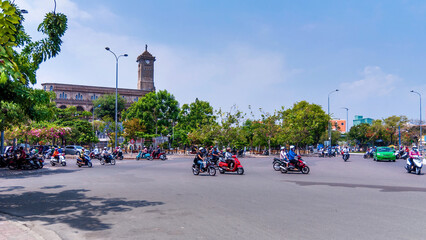 View of the Catholic Cathedral in Nha Trang, Vietnam.