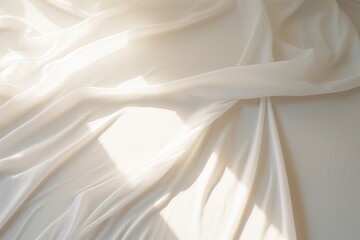 White backgrounds sheet silk