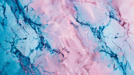A colored marble texture on a blue and pink background.