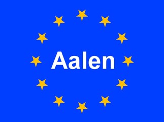 Illustration einer Europaflagge mit der Aufschrift 