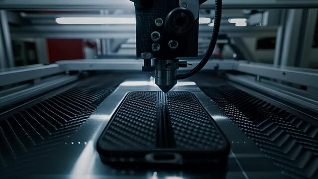 The inside of a machine that weaves carbon nano fibers into body armor