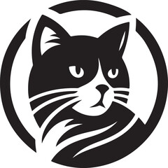 Obraz premium Cute Cat Vector Art, Icons