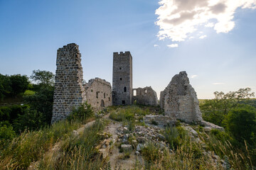 Fototapeta na wymiar Momljanski kaštel castle in Istria Croatia