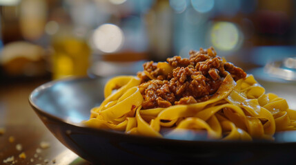 Pasta with bolognese sauce