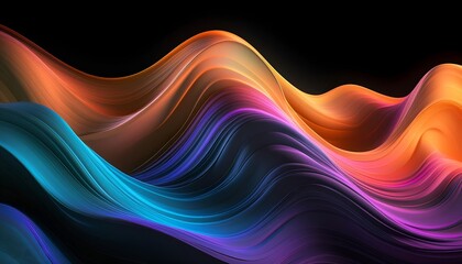 abstract colorful background begin with a rich black canvas wavyy providing a perfect contrast to the vibrant colors