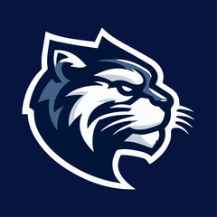 Aggressive Wildcat Vector Sports Mascot Logo: Fierce & Dynamic Emblem for Competitive Team Spirit