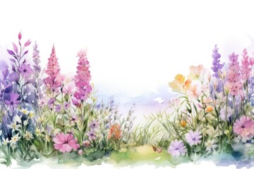 Naklejka premium Garden landscape lavender outdoors.