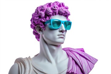 Sculpture art sunglasses portrait