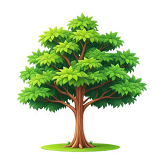 Fototapeta premium Illustration of trees isolated on white background 
