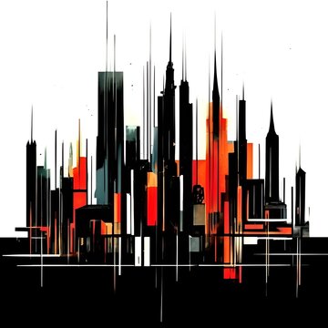 Rhythmen der Gro&szlig;stadt. Abstrakter Hintergrund f&uuml;r Design 2.