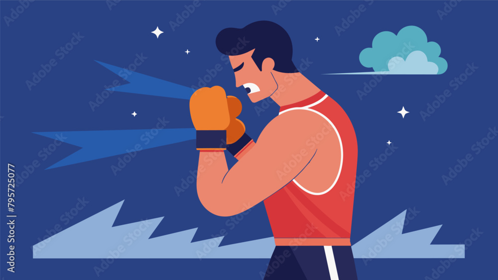 Poster the importance of proper breathing techniques in generating effective punches.