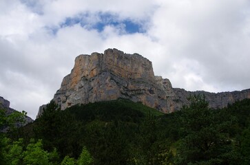 Landscape in Vercors in the South East of France, in Europe