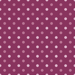 Simple, seamless pink polka dot background