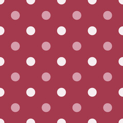 Simple, seamless pink polka dot background