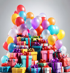 Gifts and balloons