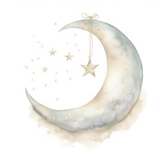 Cute Moon moon astronomy night. - obrazy, fototapety, plakaty