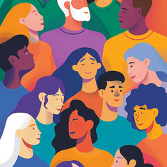 Illustration of supportive community