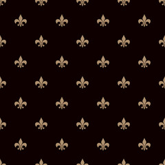 fleur-de-lis royal, luxury seamless pattern background. Ornament with symbol fleur-de-lis illustration