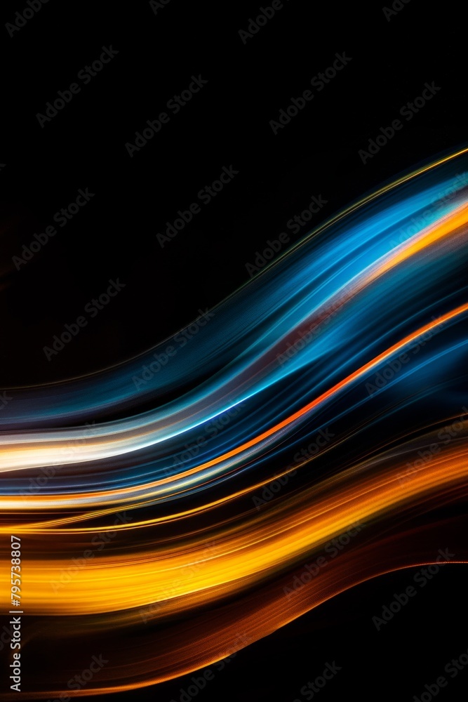 Poster abstract light streaks with dynamic motion effect