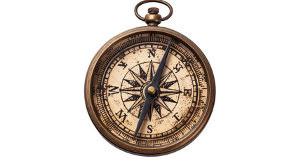 Compass on transparent background