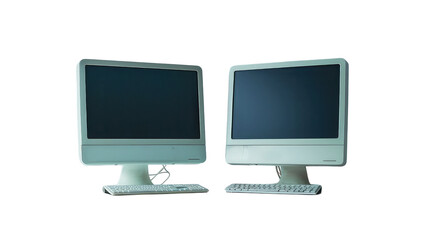 Computers on transparent background