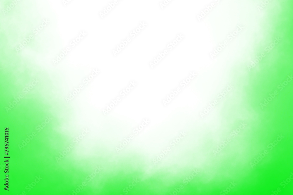 Wall mural green smoke effect on transparent background. isolated green smoke or green fog on transparent backg