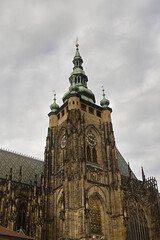 Prague Castle view from bottom to top. High quality photo
