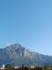 landscape with blue sky