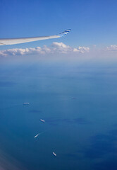 view from the plane