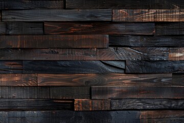 Dark Brown Wood Wall Background