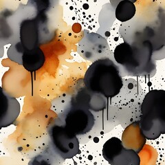 Watercolor stains on a white background, Generative AI