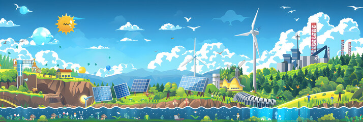Renewable Energy Sources: An Illustrative Overview of Clean, Sustainable Power