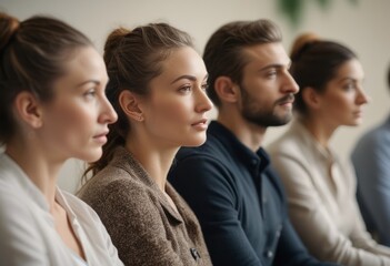 Fototapeta premium A team of professionals walking together in the city. Captures the concept of teamwork and mobility in business.