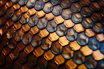 Bronze Snake skin detail