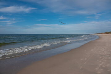 Baltic Sea coast. Leba, Poland