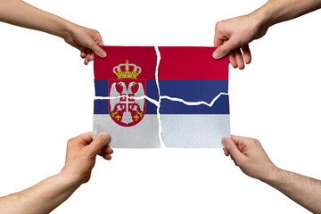 Solidarity and togetherness in Serbia, people helping each other, unity and help idea, support concept