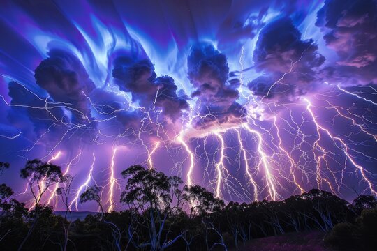 Electric Sky: Spectacular Thunderstorm and Lightning Display