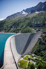 Obraz na płótnie Canvas Scenic View of Zillergrund Dam, Austria