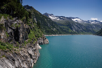 Summer View of Zillergrundl Reservoir