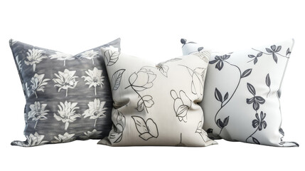 Decorative Pillows on transparent background